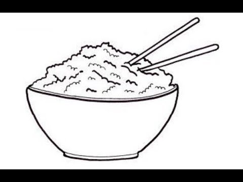 Раскраска рис в тарелке