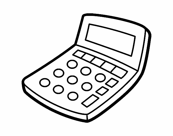 Человечек с калькулятором для презентации