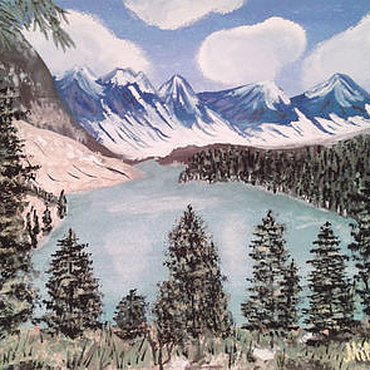 Сибирский пейзаж рисунок