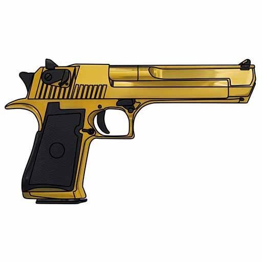 Нарисовать пистолет дигл