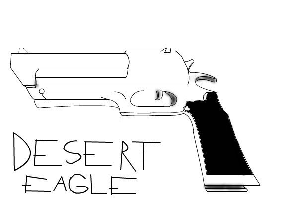 Desert Eagle 50 AE чертеж