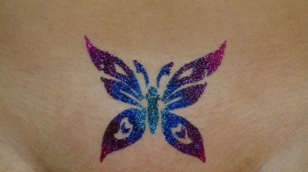 Глиттер тату бикини