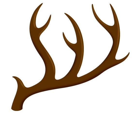 Трафарет "Оленьи рога"
