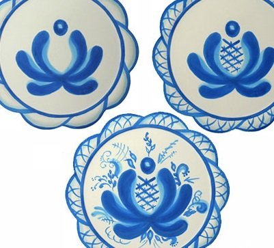 Гжель тарелка