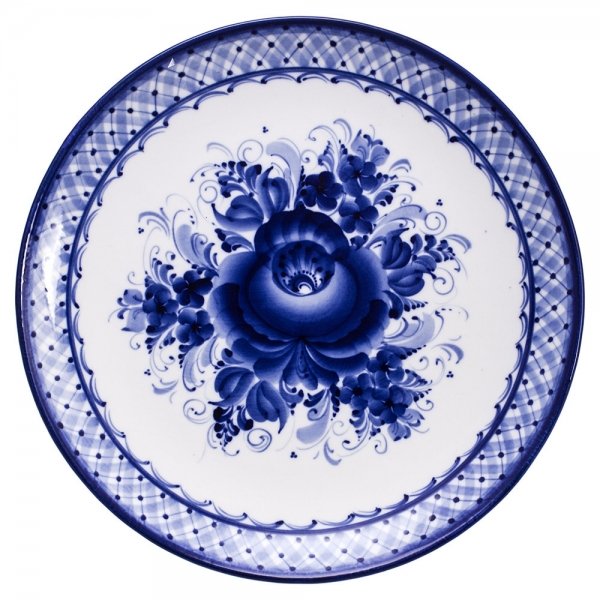 Гжельский фарфоровый завод тарелка