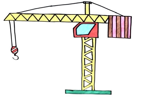 Рисование подъемный кран