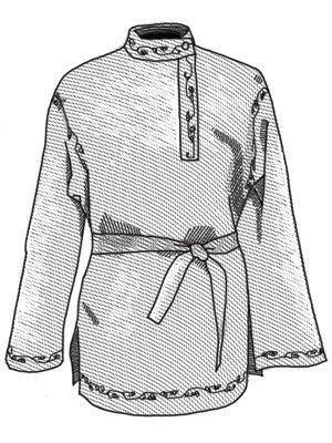 Эскиз рубахи косоворотки