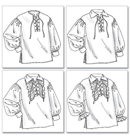 Средневековая рубаха мужская выкройка