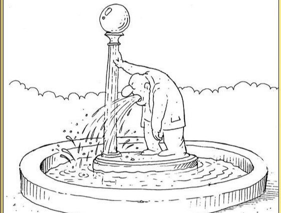 Зарисовка фонтана