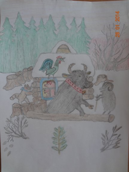 Зимовье зверей иллюстрации к сказке