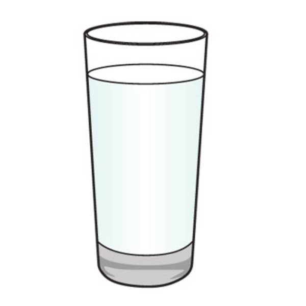 Стакан воды мультяшный