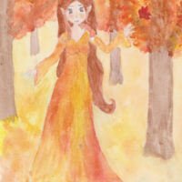 Нарисовать Мисс осень