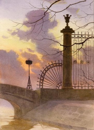 Летний сад Петербург решётка живопись