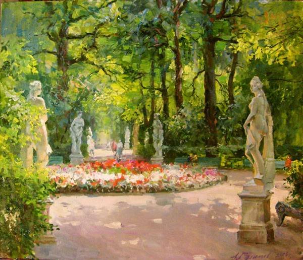 Азат Галимов осенью летний сад