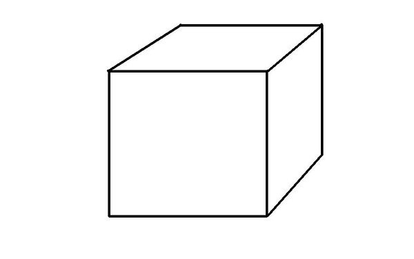 Объёмный куб рисунок