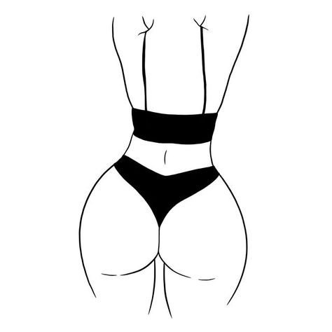 Нарисованные попки