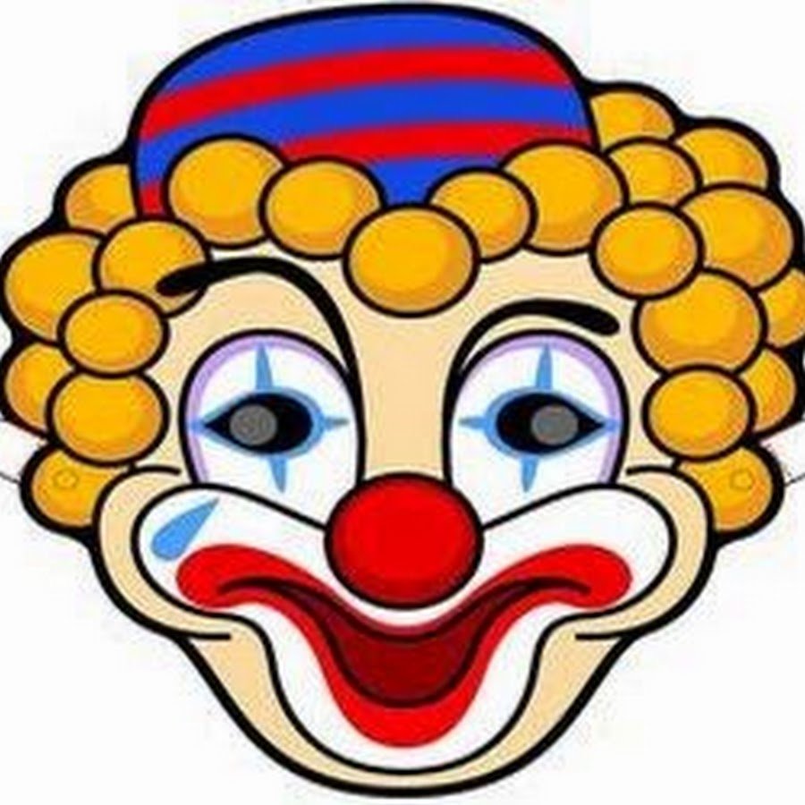 Смешные маски на 1 апреля. Маски клоуна для детей. Маска клоуна для детей детского сада. Маска веселого клоуна. Маски для детского театра.