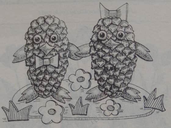 Звери из природного материала