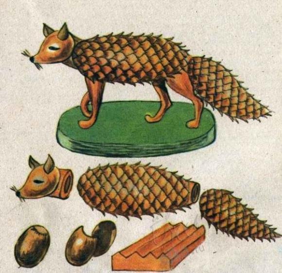 Поделки и рисунки из природного материала