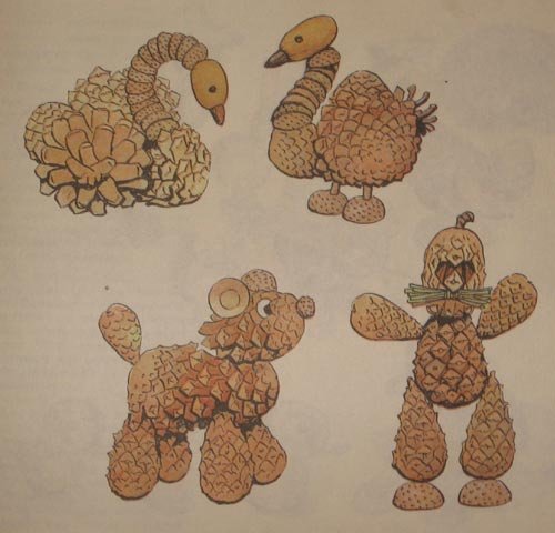 Звери из природного материала