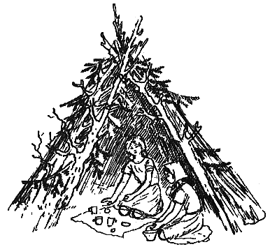 Шалаш карандашом