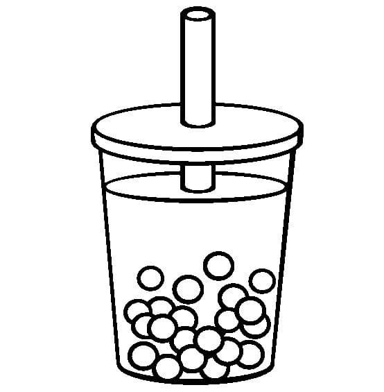 Bubble Tea раскраска