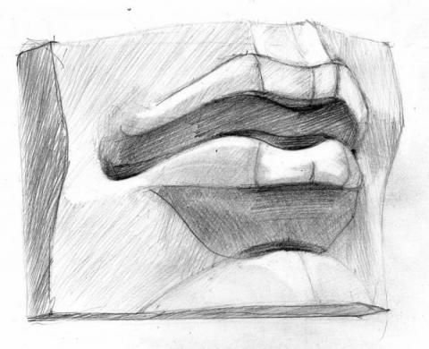 Губы Давида обрубовка