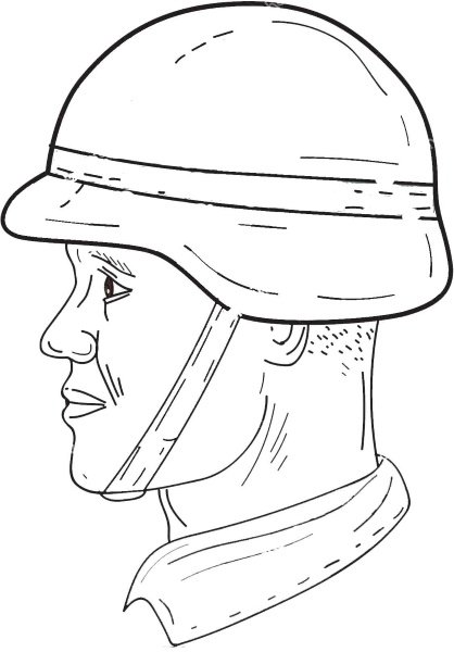 Рисунок солдата лицо (47 фото)