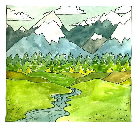 Изображение пространства в пейзаже