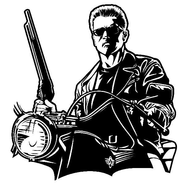 Арнольд Шварценеггер Терминатор вектор