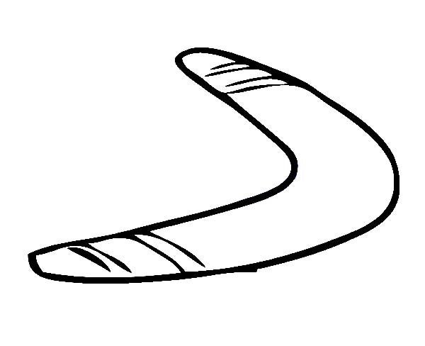 Бумеранг раскраска