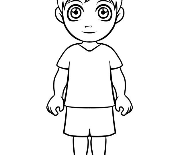 Рисунок мальчика карандашом для детей