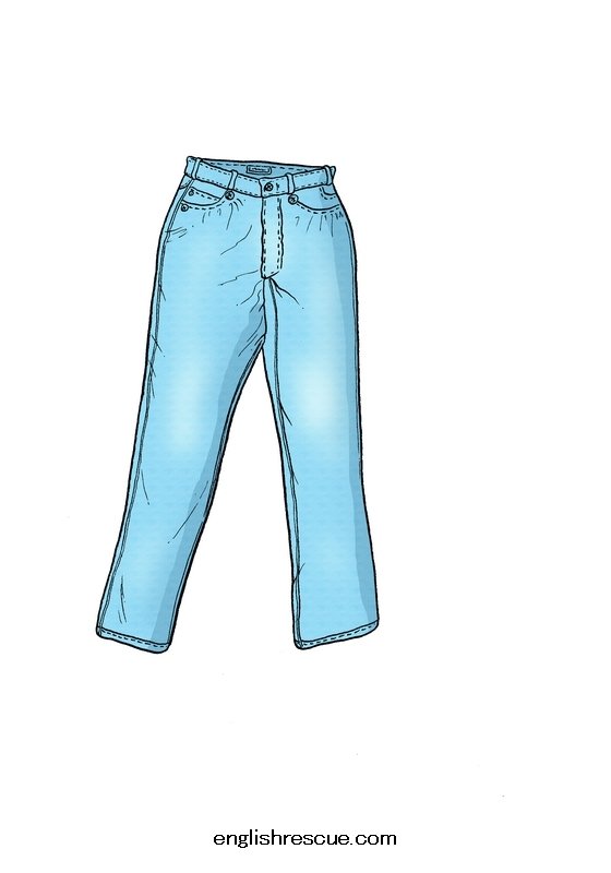 Рисовать широкие джинсы