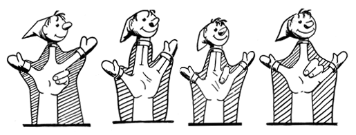 Эскиз куклы на руку