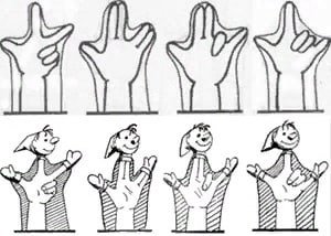 Эскиз куклы для кукольного театра