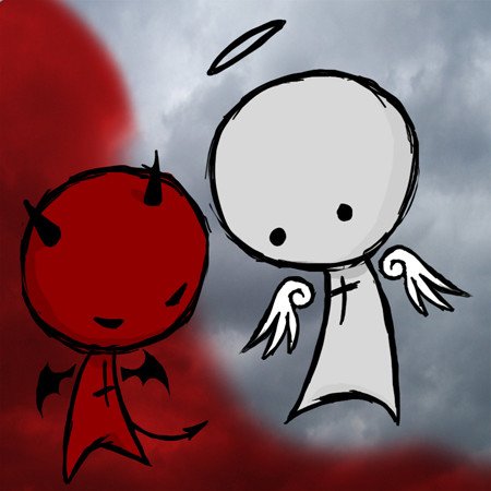 Изобразить добро и зло