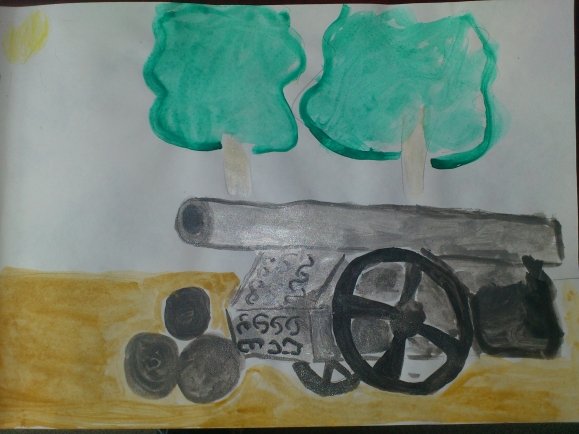 Царь пушка Москва рисунок