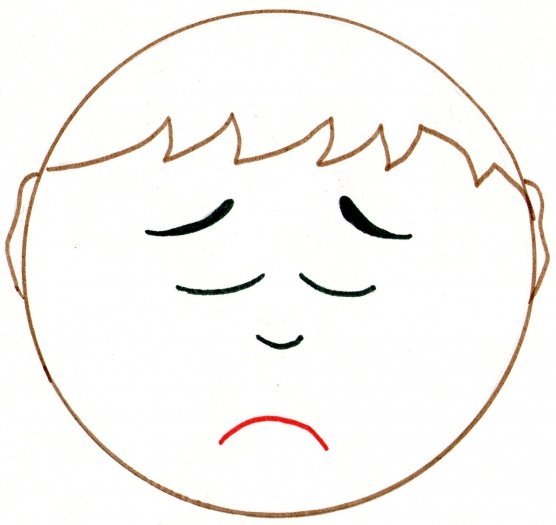 Изображение грустного лица