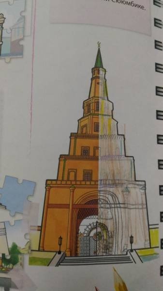 Башня Сююмбике рисунок