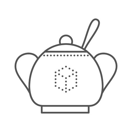 Трафарет сахарница