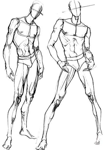 Мужская модель для рисования