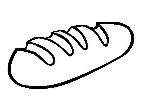 Хлеб раскраска для детей