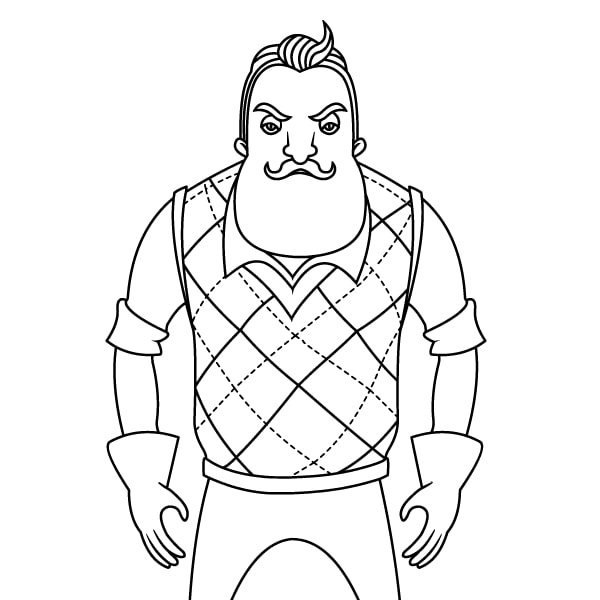 Хелло нейбор привет сосед раскраски