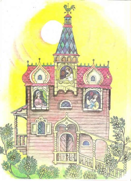 Рисование сказочный Терем