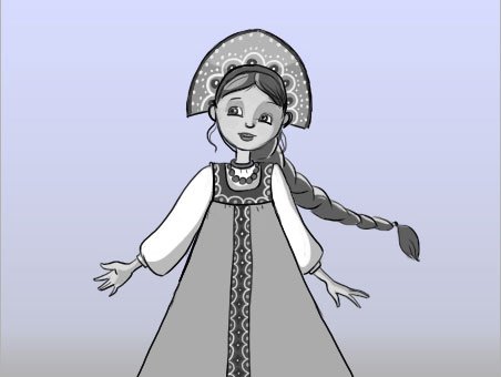 Куколка из сказки Василиса прекрасная