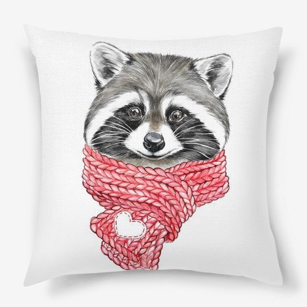 Енот в шарфике