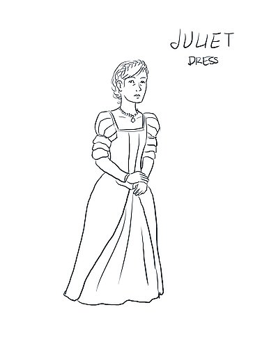 Ромео и Джульетта рисунок легкий