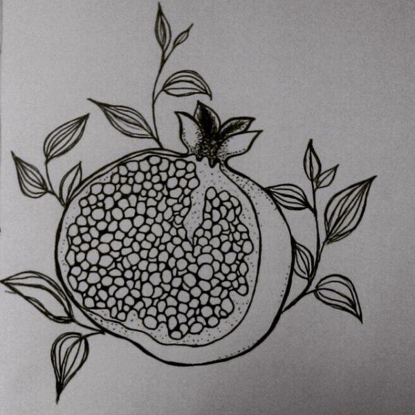 Стилизация фруктов в графике