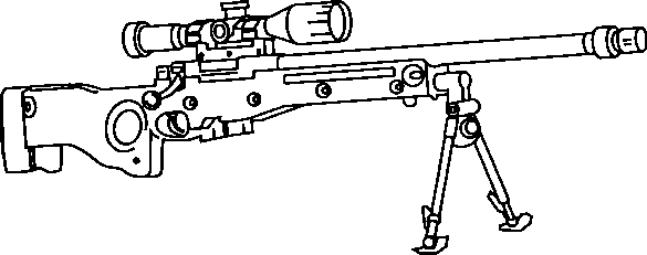 Раскраска снайперской винтовки АВП