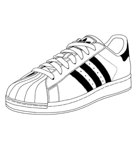 Adidas Superstar рисунок